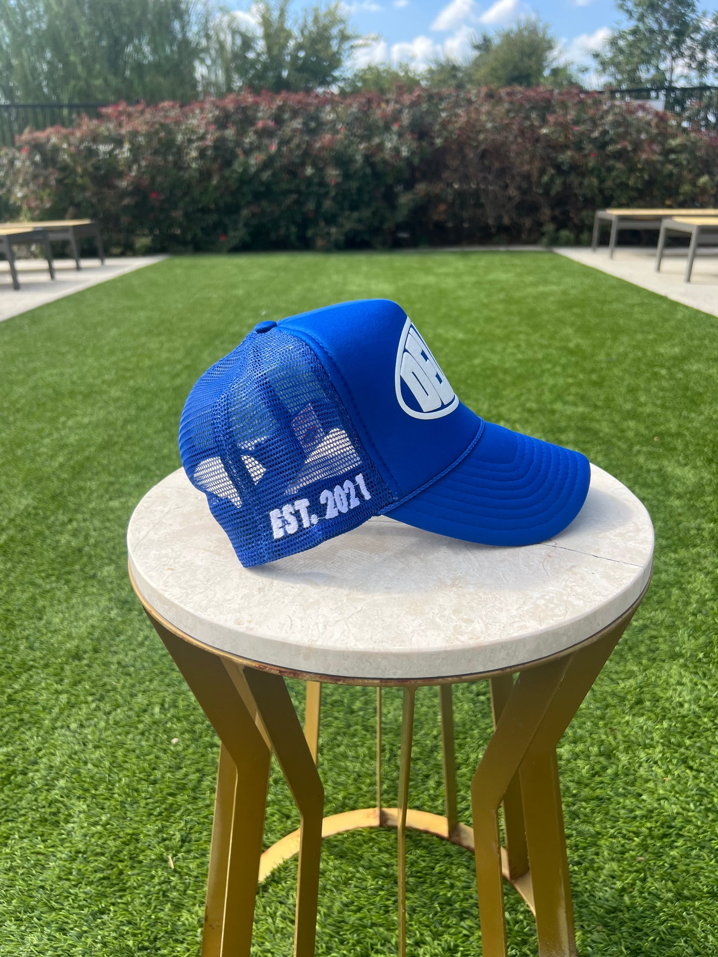 Deluxe “Anniversary” Trucker Hat Nipsey Blue